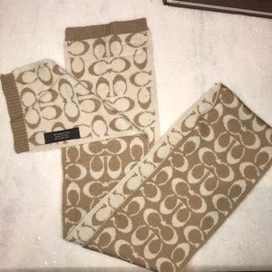 Coach Wool Scarf in Camel